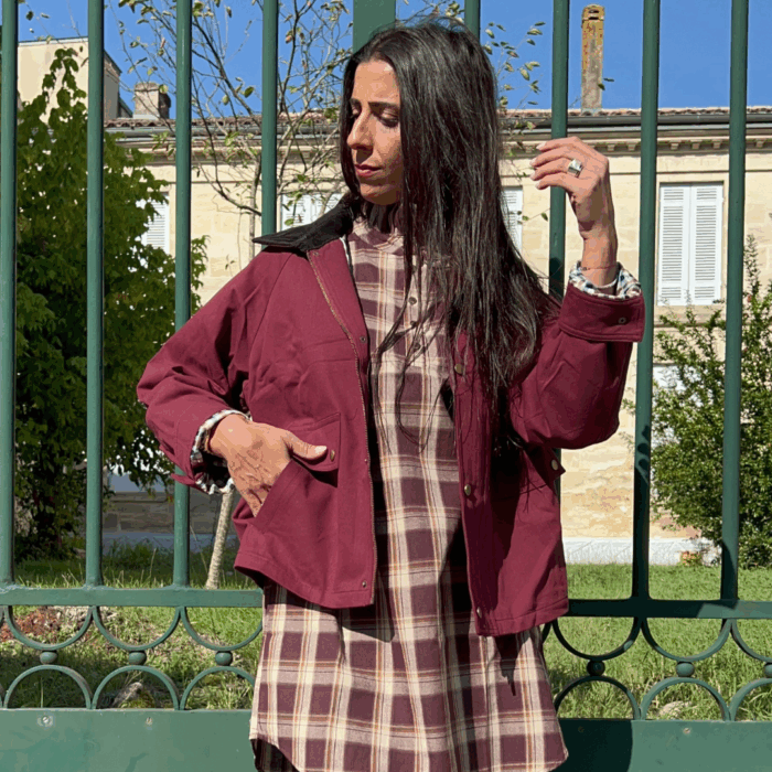 Blouson col velours